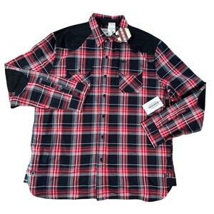 Parish Nation Plaid Button‎ Up Long Sleeve shirt 3XL